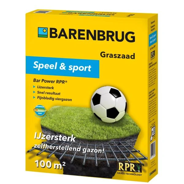Barenbrug Bar Power RPR - Speel- En Sportgazon - 2 Kg 1 Barenbrug Bar Power RPR - Speel- En Sportgazon - 2 Kg