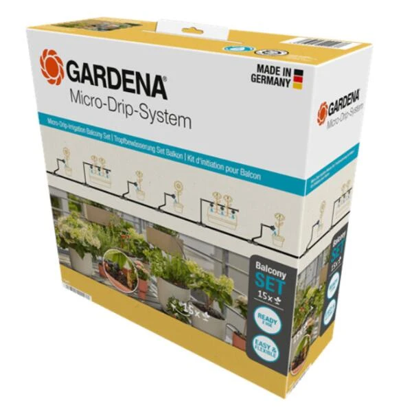 Gardena Micro-drip-bewatering Balkon Set - 15 Planten 6 Gardena Micro-drip-bewatering Balkon Set - 15 Planten - Afbeelding 6