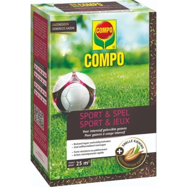 Compo Graszaad Sport En Spel 500 G - 25 M² 1 Compo Graszaad Sport En Spel 500 G - 25 M²