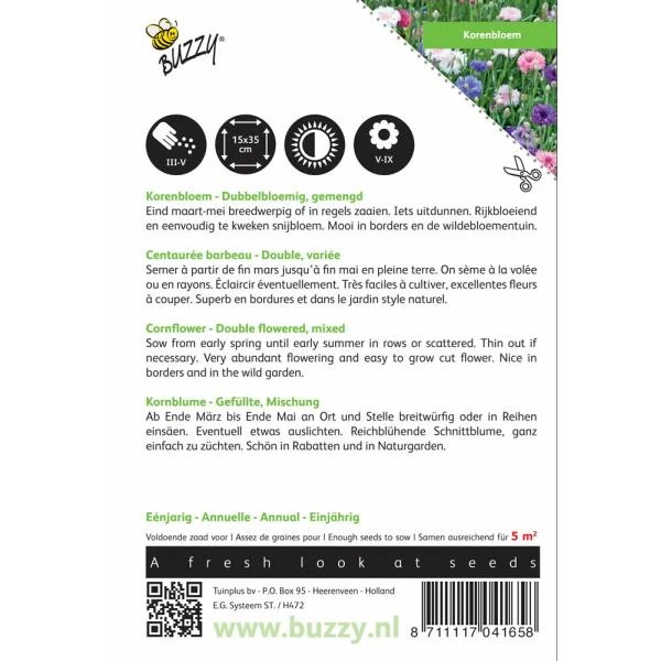 Korenbloem Mix - Centaurea Cyanus 2 Korenbloem Mix - Centaurea Cyanus - Afbeelding 2
