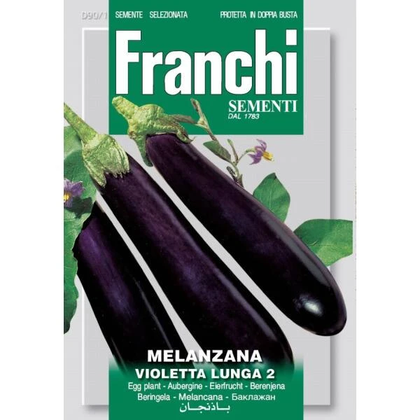 Melanzana Violetta Lunga 2 - Aubergine Langwerpig 1 Melanzana Violetta Lunga 2 - Aubergine Langwerpig